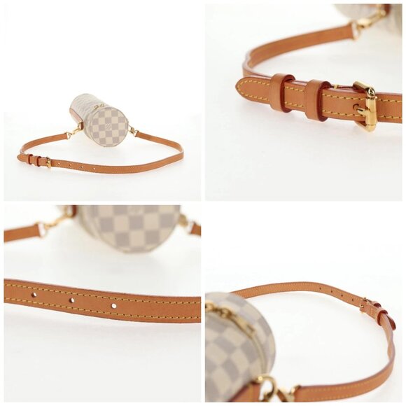 LOUIS VUITTON Damier Azur Bottle Holder Porte Boutille Bag GI0373 Auth 128175V - Picture 15 of 16